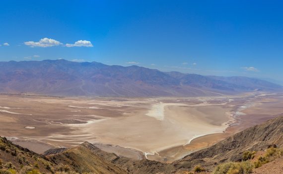 Badlands at Zabriskie Point in Death Valley